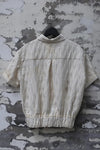 Mutedance Silk Waist Short Sleeve Shirt Series MD-MD24SS68-HUIBAI hoary PM122